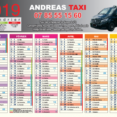 Calendriers Andréas Taxi R